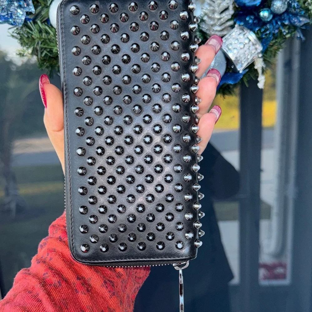 Christian Louboutin Studded Black Wallet